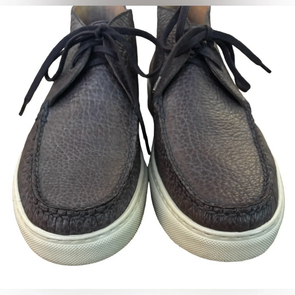 Peter Millar Leather Chukka Sneakers lace up ankl boots MN 9.5 preppy old money